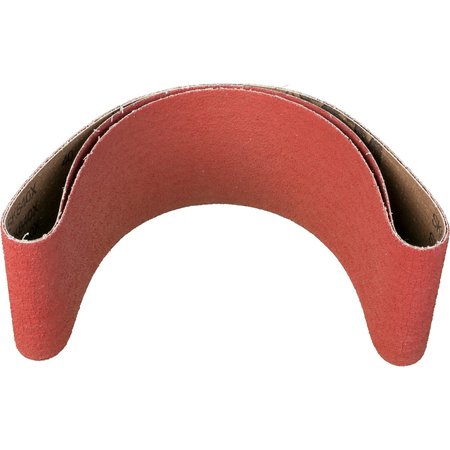 PFERD Coated Belt, Co-Cool, 4"x36", 40 Grit, Coated, 4" W, 36" L, 40 Grit, Ceramic Oxide 49658